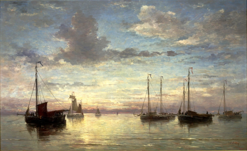 Mesdag Evening at sea