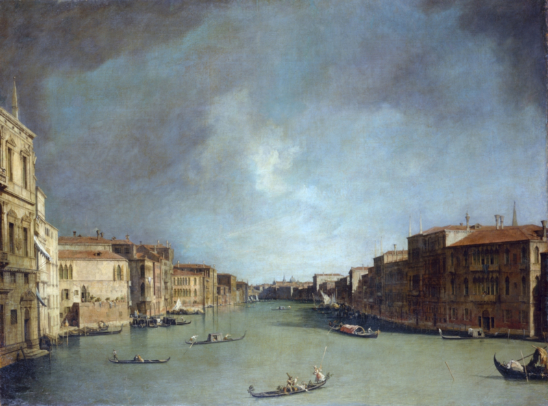 Canaletto Grand Canal seen from Palazzo Balbi
