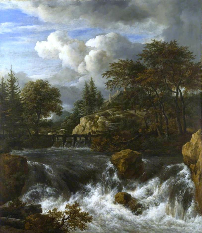Van Ruisdael Waterfall in a rocky landscape