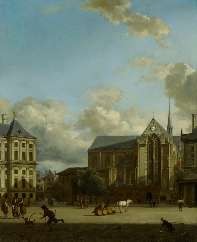 Van der Heyden The Dam Square in Amsterdam