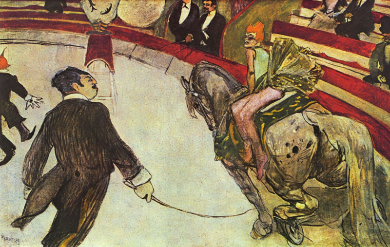 Toulouse-Lautrec Equestrienne in circus Fernando