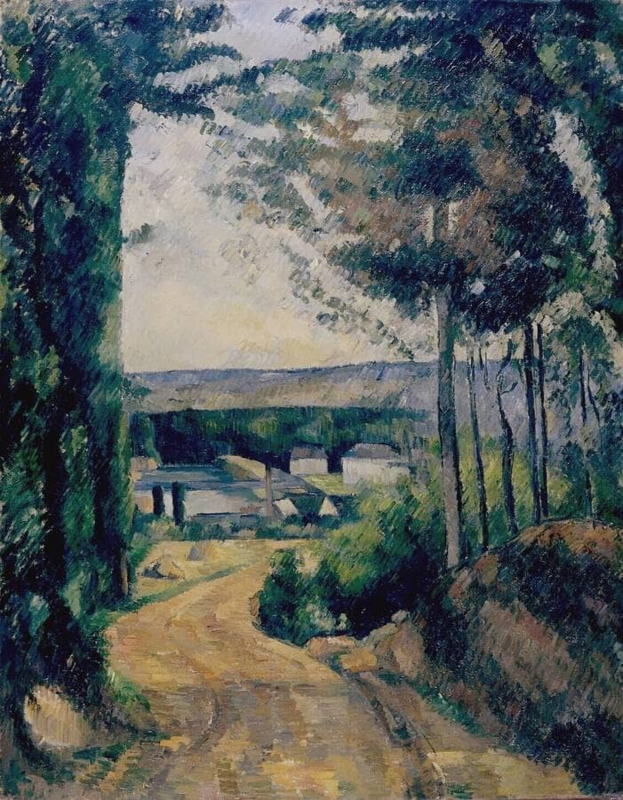 Cezanne The road to the lake
