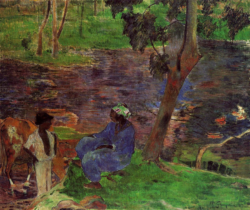 Gauguin At the pond