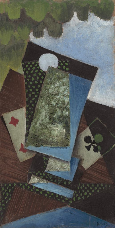 Gris Ace of clubs and four of diamonds