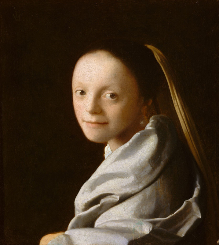Vermeer Portrait of a young woman (girl's head)