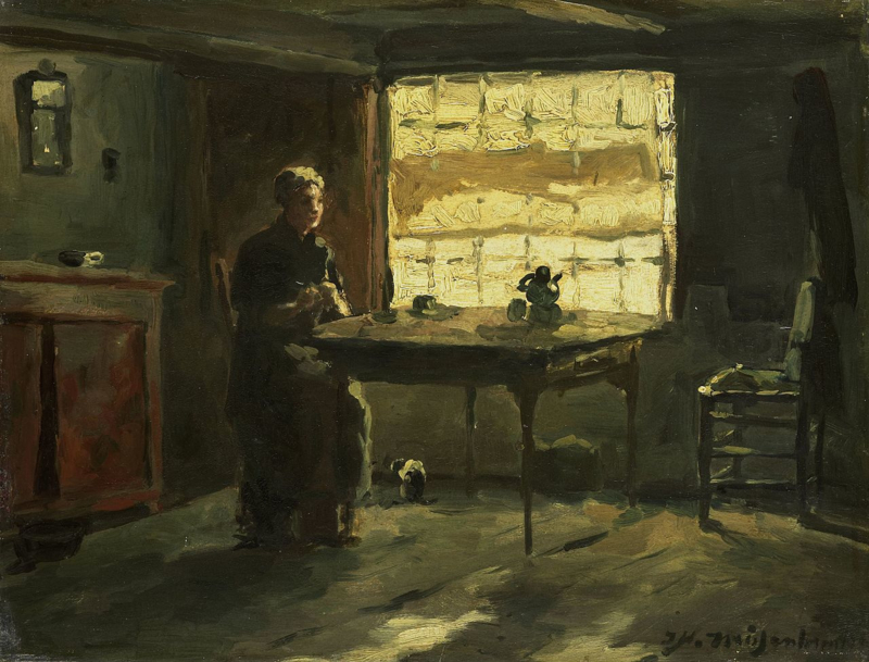 Weissenbruch Farmer's interior