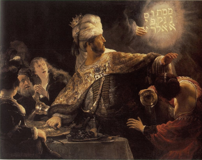 Rembrandt The Feast of Belshazzar