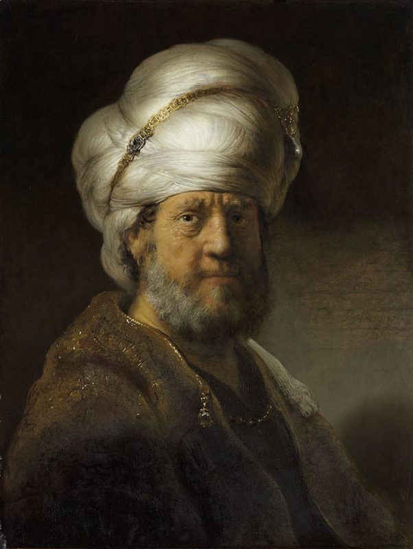 Rembrandt Man in oriental attire