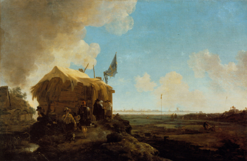 Asselijn The restoration of the Muiderdijk