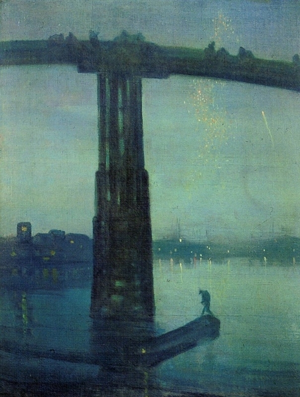 Whistler Nocturne in blue and green