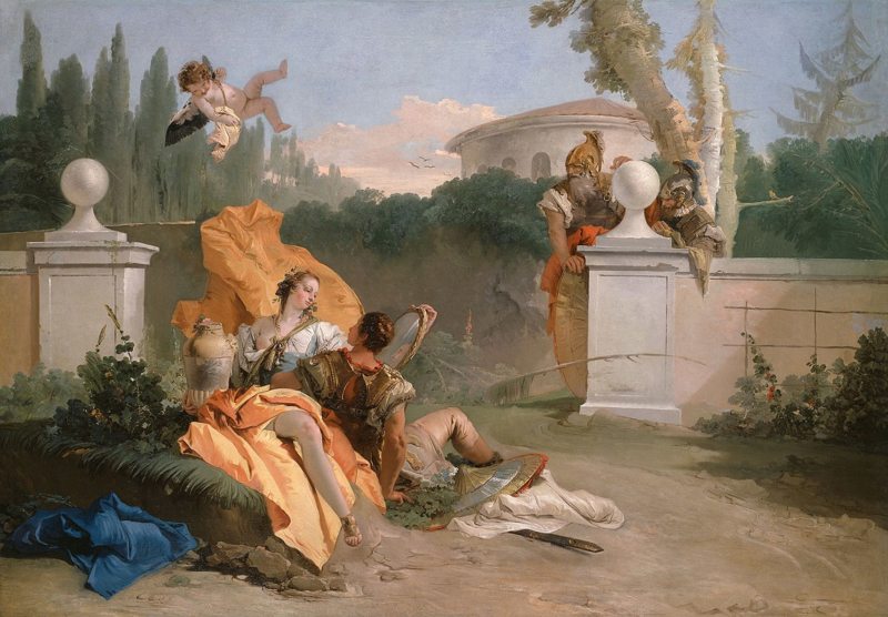 Tiepolo Rinaldo and Armida in her garden