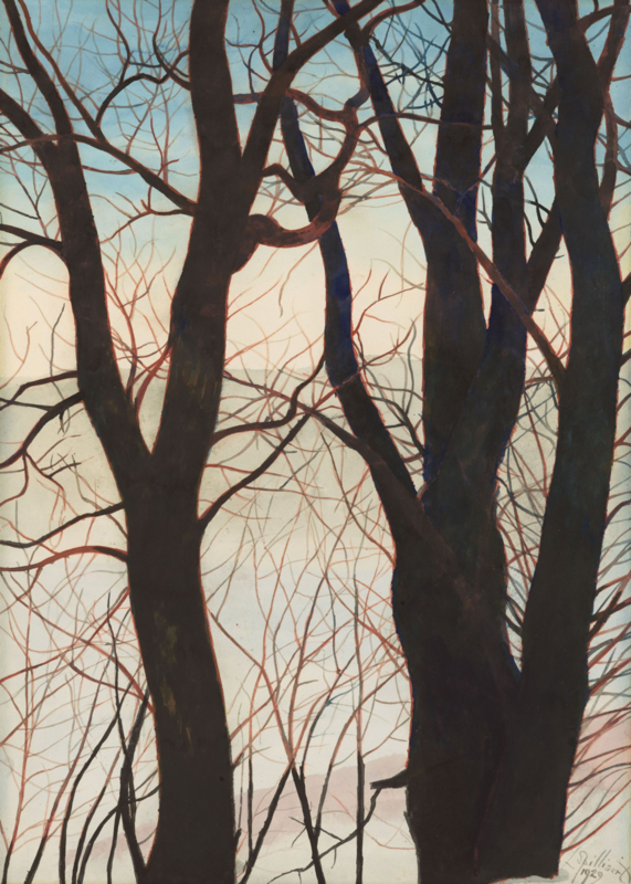 Spilliaert Trees in the snow