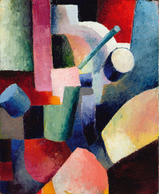 Macke Colorful composition of shapes