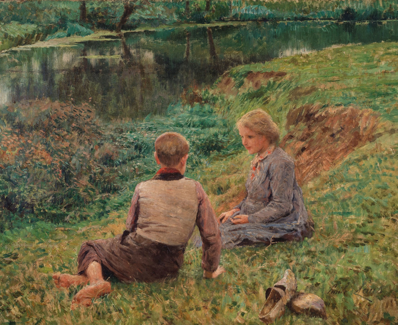 Claus Children in a landscape