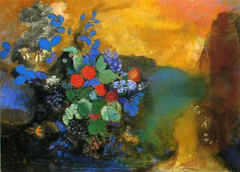 Redon Ophelia among the flowers