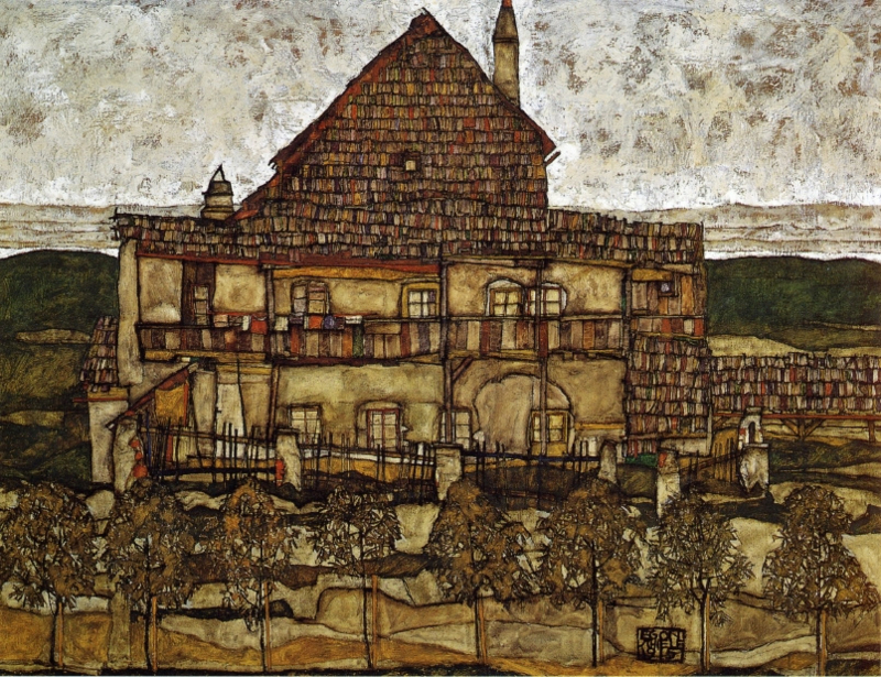 Schiele House with shingles