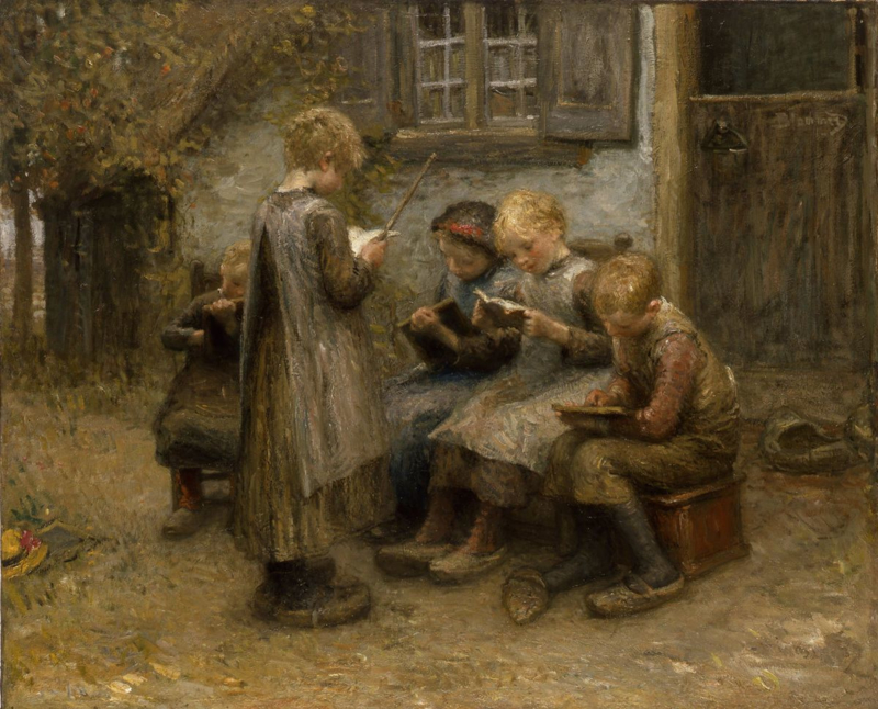 Blommers Playing school