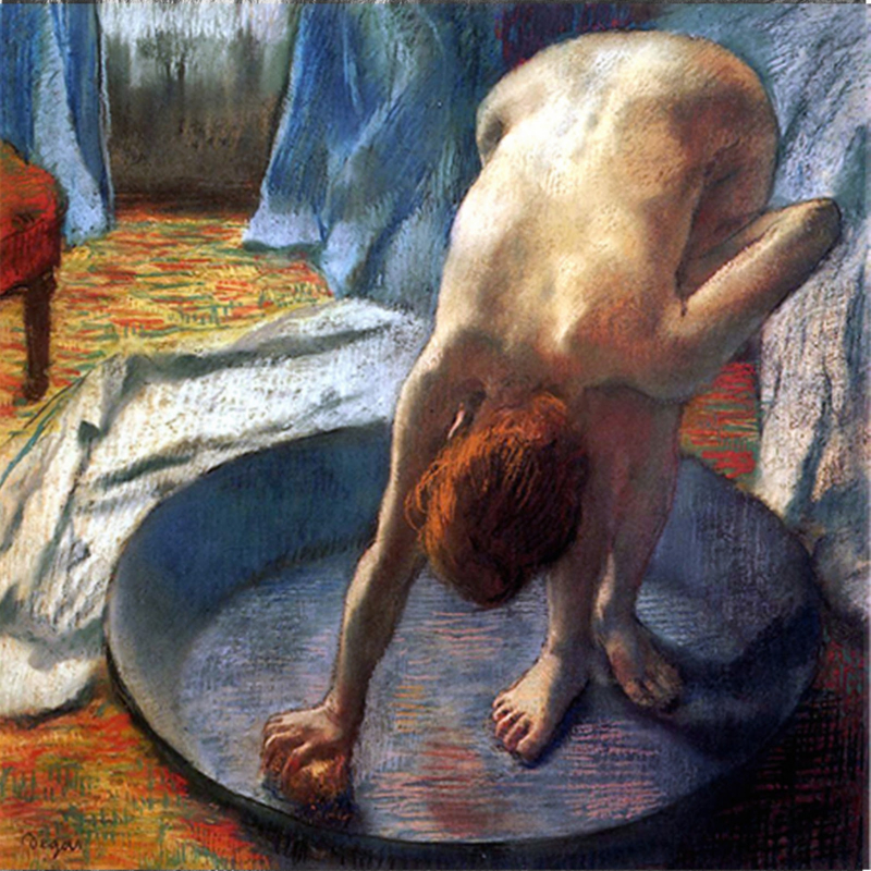Degas Woman in the bathtub